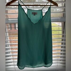 LOFT Aqua Spaghetti Strap Top